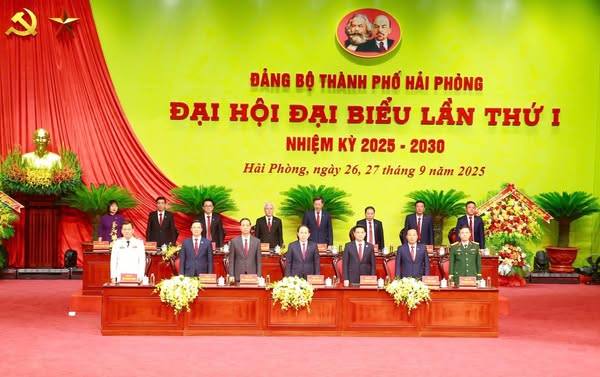 Đại hội đại biểu Đảng bộ thành phố Hải Phòng lần thứ I, nhiệm kỳ 2025 - 2030