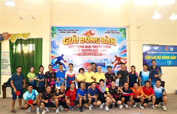 GIẢI BÓNG BÀN PHƯỜNG THIÊN HƯƠNG CUP GOOGLE SPORT LẦN THỨ X NĂM 2026