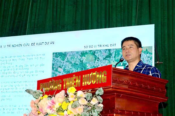 Phường Thiên Hương Hội nghị triển khai công tác bồi thường, hỗ trợ tái định cư Dự án Cụm công nghiệp Kiền Bái - Cao Nhân