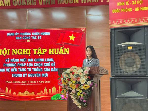 BỒI DƯỠNG KỸ NĂNG VIẾT BÀI CHÍNH LUẬN, BẢO VỆ NỀN TẢNG TƯ TƯỞNG CỦA ĐẢNG TRONG KỶ NGUYÊN MỚI