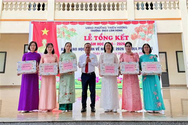 TRƯỜNG THCS LÂM ĐỘNG TỔNG KẾT NĂM HỌC 2025 - 2026