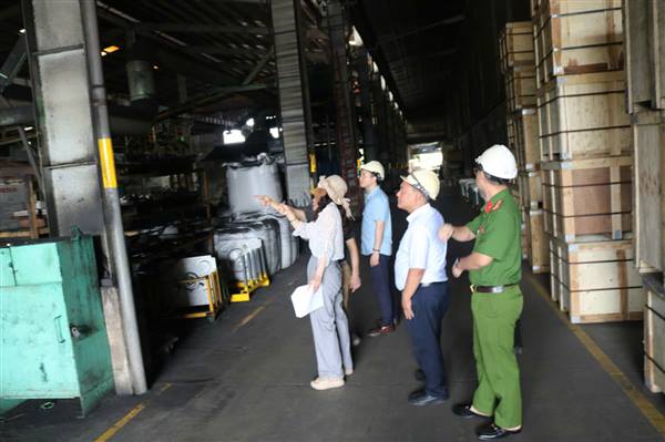 Phường Thiên Hương Kiểm tra, chấn chỉnh vi phạm đất đai và môi trường tại cụm cơ khí đúc Kiền Bái