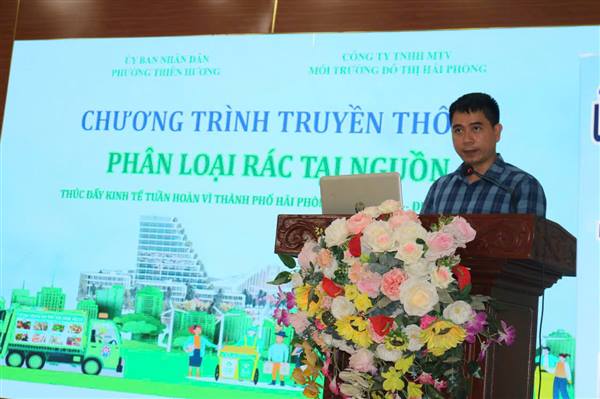 Phường Thiên Hương tập huấn phân loại chất thải rắn sinh hoạt tại nguồn 