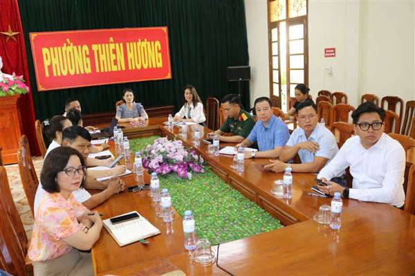 Phường Thiên Hương tham dự Hội nghị trực tuyến sơ kết công tác tuyên giáo và dân vận 6 tháng đầu năm, triển khai nhiệm vụ trọng tâm 6 tháng cuối năm 2026