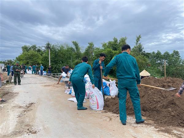 Ban chỉ huy quân sự Phường Thiên Hương Chủ Động Triển Khai Phương Án Ứng Phó Khẩn Cấp Với Bão Số 1