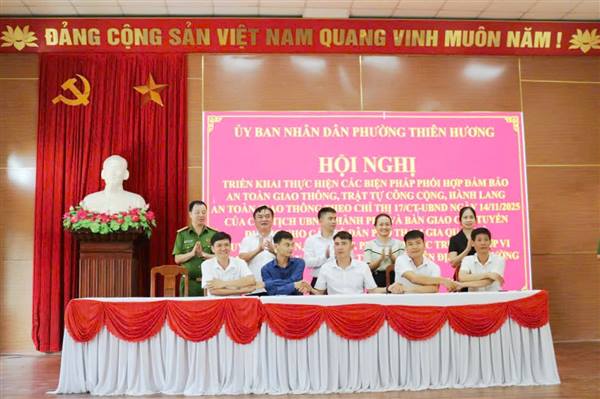 Phường Thiên Hương siết chặt trật tự đô thị và an toàn giao thông