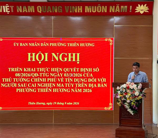 PHƯỜNG THIÊN HƯƠNG TRIỂN KHAI CHÍNH SÁCH NHÂN VĂN HƯỚNG ĐI MỚI CHO NGƯỜI SAU CAI NGHIỆN TÁI HÒA NHẬP CỘNG ĐỒNG