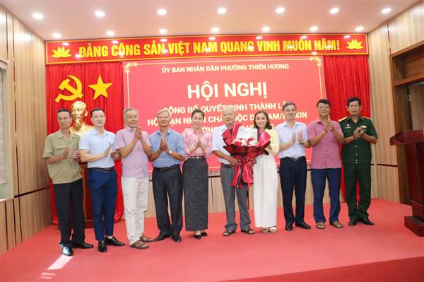 Phường Thiên Hương thành lập Hội nạn nhân chất độc da cam/dioxin