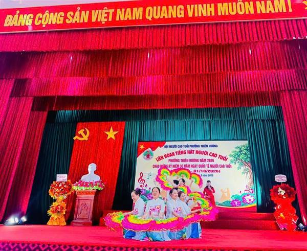 LIÊN HOAN TIẾNG HÁT NGƯỜI CAO TUỔI PHƯỜNG THIÊN HƯƠNG NĂM 2026 
