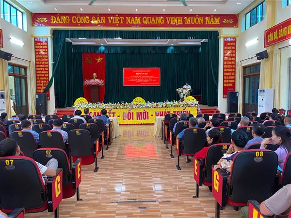 Hội nghị quán triệt và triển khai thực hiện các Chỉ thị, Nghị quyết của Bộ Chính trị và Nghị quyết Đại hội Đảng bộ xã Thượng Hồng lần thứ I, nhiệm kỳ 2025-2030