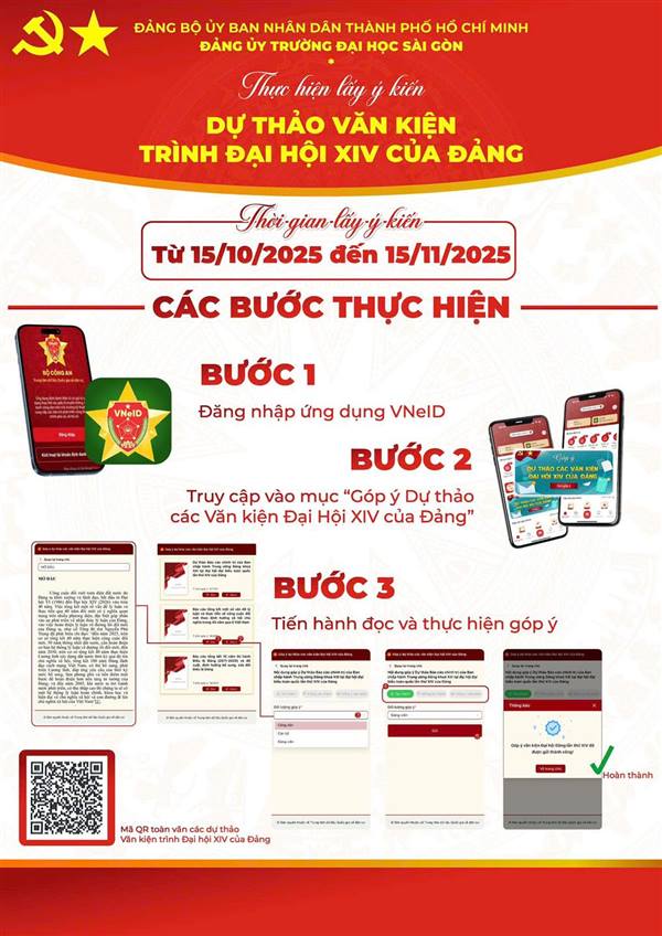 Người dân hãy tích cực tham gia đóng góp ý kiến vào các dự thảo văn kiện Đại hội XIV của Đảng qua ứng dụng VNeID