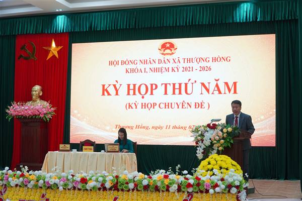 HĐND Xã Thượng Hồng tổ chức kỳ họp thứ 5 – Kỳ họp chuyên đề