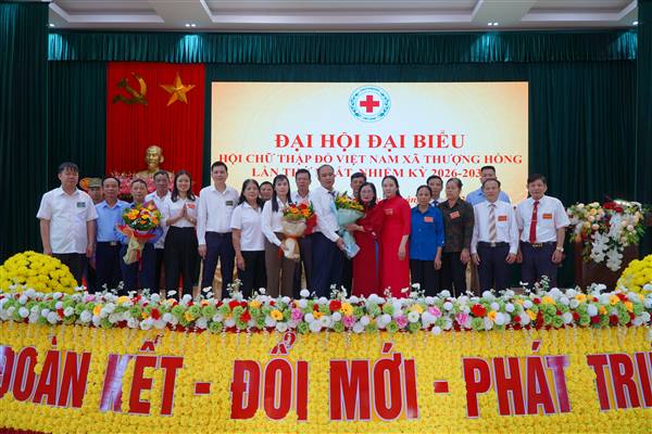HỘI CHỮ THẬP ĐỎ XÃ TỔ CHỨC THÀNH CÔNG ĐẠI HỘI ĐẠI BIỂU LẦN THỨ I, NHIỆM KỲ 2026 -2031