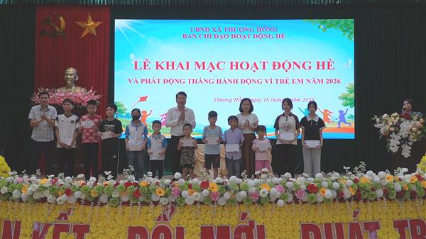 KHAI MẠC HOẠT ĐỘNG HÈ VÀ PHÁT ĐỘNG THÁNG HÀNH ĐỘNG VÌ TRẺ EM NĂM 2026 TRÊN ĐỊA BÀN XÃ