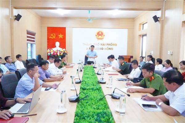 Xã Thượng Hồng triển khai công tác phòng chống thiên tai và tìm kiếm cứu nạn trên địa bàn xã