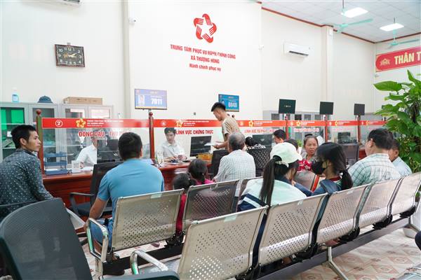 Kết quả công tác CCHC của xã Thượng Hồng trong tháng 7 năm 2026