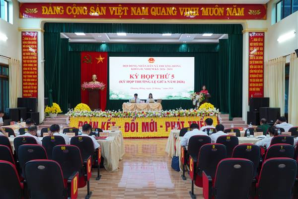 Xã Thượng Hồng tổ chức kỳ họp thứ 5 HĐND xã khóa II, nhiệm kỳ 2026-2031