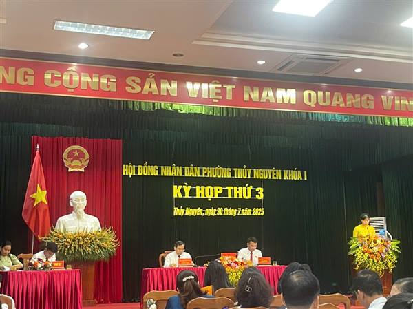 HĐND phường Thủy Nguyên khóa 1, tổ chức kỳ họp thứ 3 nhiệm kỳ 2021-2026