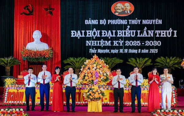 Đại hội đại biểu phường Thủy Nguyên lần thứ I, nhiệm kỳ 2025 - 2030