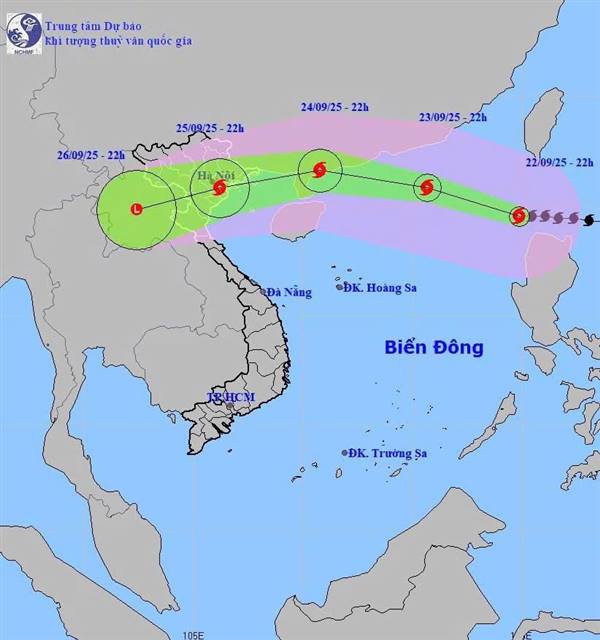 TB của UBND phường Thủy Nguyên về việc chủ động ứng phó với bão RAGASA  trên biển đông