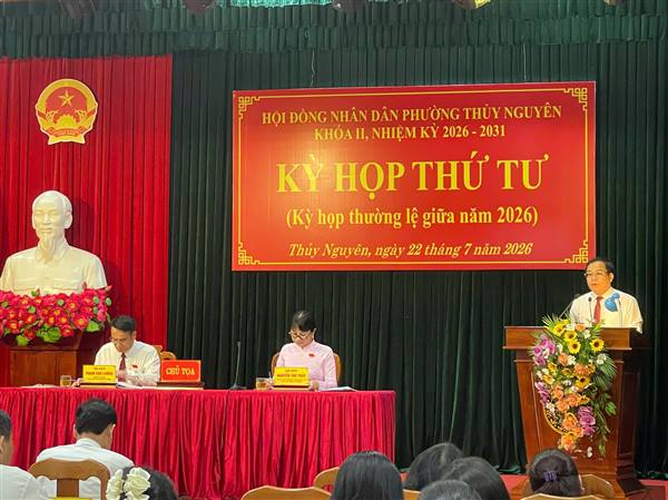KHAI MẠC KỲ HỌP THƯỜNG LỆ GIỮA NĂM 2026 HỘI ĐỒNG NHÂN DÂN PHƯỜNG THỦY NGUYÊN KHÓA II, NHIỆM KỲ 2026 - 2031 