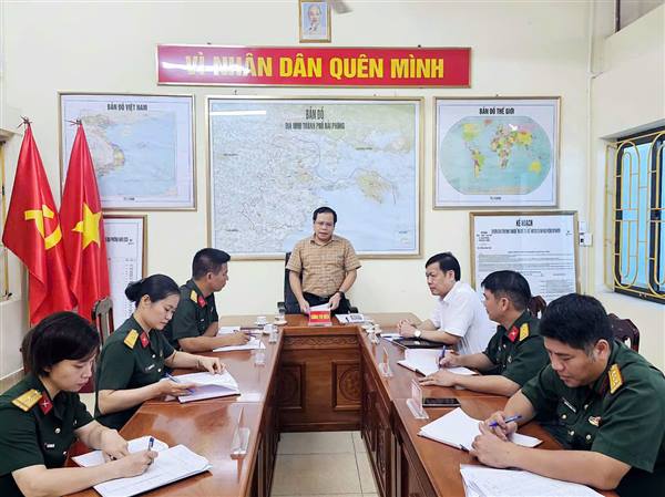 CHI BỘ QUÂN SỰ PHƯỜNG THỦY NGUYÊN TỔ CHỨC SINH HOẠT CHI BỘ THƯỜNG KỲ THÁNG 7 NĂM 2026