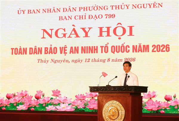 PHƯỜNG THỦY NGUYÊN TỔ CHỨC NGÀY HỘI TOÀN DÂN BẢO VỆ AN NINH TỔ QUỐC NĂM 2026