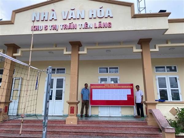 Xã Tiên Lãng triển khai lấy ý kiến cử tri về phương án chuyển đổi khu dân cư thành thôn, đổi tên thôn