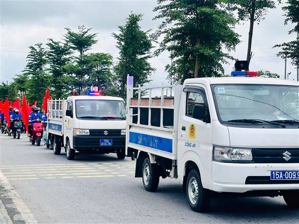 Công an xã Tiên Lãng ra quân thực hiện cao điểm xây dựng địa bàn không ma túy