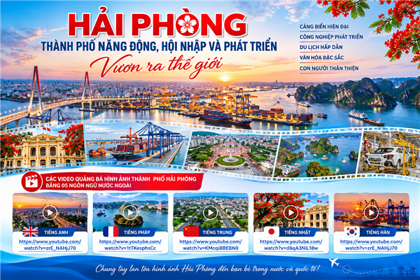 HẢI PHÒNG – TĂNG CƯỜNG QUẢNG BÁ HÌNH ẢNH THÀNH PHỐ NĂNG ĐỘNG, HỘI NHẬP VÀ PHÁT TRIỂN RA THẾ GIỚI