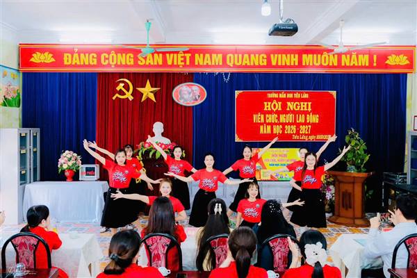 TRƯỜNG MẦM NON TIÊN LÃNG TỔ CHỨC HỘI NGHỊ VIÊN CHỨC, NGƯỜI LAO ĐỘNG NĂM HỌC 2026-2027