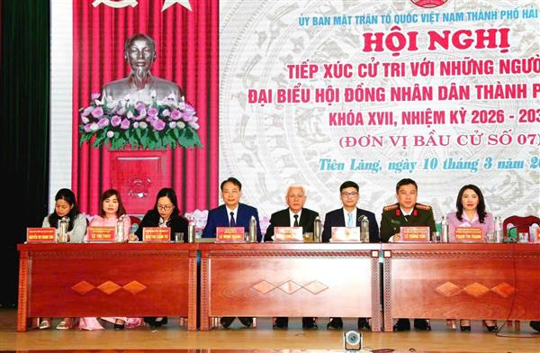 Hội nghị tiếp xúc cử tri với người ứng cử đại biểu HĐND thành phố nhiệm kỳ 2026 – 2031 tại đơn vị bầu cử số 7