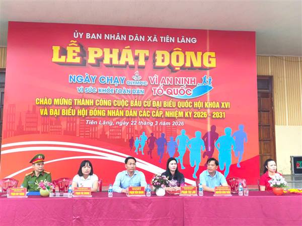 XÃ TIÊN LÃNG SÔI NỔI NGÀY CHẠY OLYMPIC VÌ SỨC KHỎE TOÀN DÂN – VÌ AN NINH TỔ QUỐC