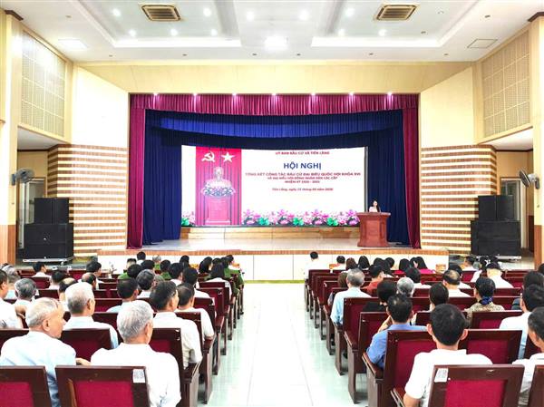 XÃ TIÊN LÃNG TỔ CHỨC HỘI NGHỊ TỔNG KẾT CÔNG TÁC BẦU CỬ NHIỆM KỲ 2026–2031