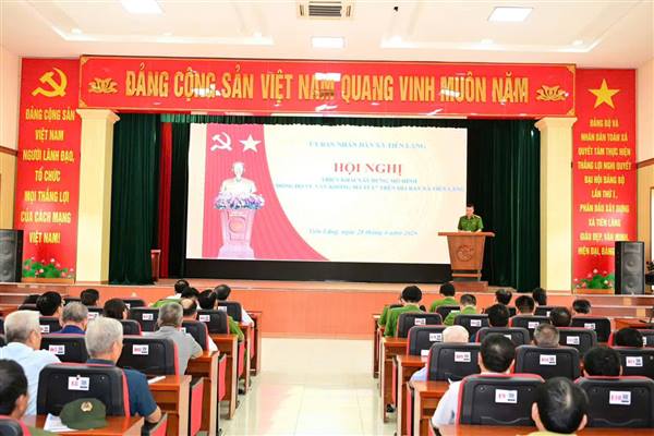 XÃ TIÊN LÃNG:TRIỂN KHAI MÔ HÌNH “DÒNG HỌ VŨ VĂN KHÔNG MA TÚY" 