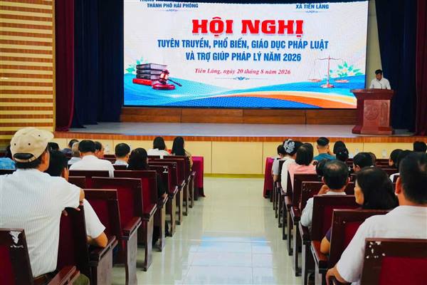 XÃ TIÊN LÃNG TỔ CHỨC HỘI NGHỊ TRỢ GIÚP PHÁP LÝ MIỄN PHÍ CHO NHÂN DÂN NĂM 2026