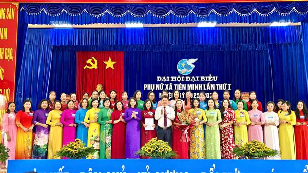 Đại hội đại biểu Phụ nữ xã Tiên Minh lần thứ I, nhiệm kỳ 2025-2030 thành công tốt đẹp