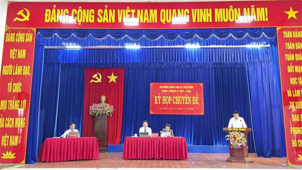 Tiên Minh tổ chức Kỳ họp chuyên đề điều chỉnh dự toán ngân sách năm 2025