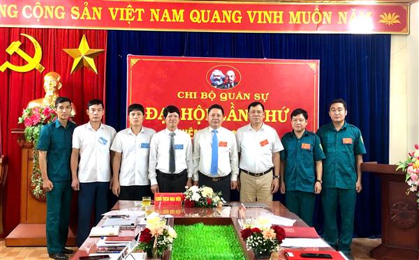 Đại hội Chi bộ Quân sự xã Tiên Minh lần thứ I, nhiệm kỳ 2025-2030