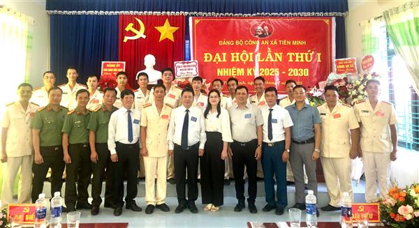 Đại hội Đảng bộ Công an xã Tiên Minh lần thứ I, nhiệm kỳ 2025-2030