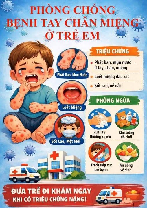 Tăng cường phòng, chống bệnh tay chân miệng