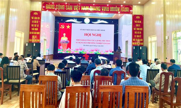 Xã Tiên Minh triển khai công tác lập bộ, thu thuế sử dụng đất phi nông nghiệp năm 2026