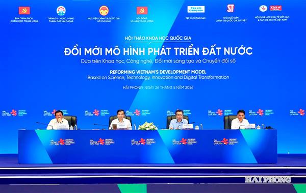 Hội thảo ‘Đổi mới mô hình phát triển đất nước dựa trên khoa học, công nghệ, đổi mới sáng tạo và chuyển đổi số’ diễn ra thành công tại Hải Phòng.