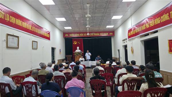 Thường trực Đảng ủy xã Tiên Minh đã tổ chức sinh hoạt với  Chi bộ thôn Tiên Lãng, Xa Vỹ và Đông Ninh
