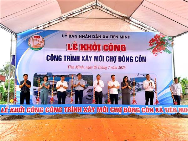 Lễ khởi công công trình xây dựng chợ Đông Côn