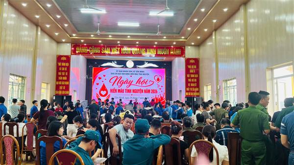 Ngày hội hiến máu tình nguyện xã Tiên Minh năm 2026: Tiếp nhận 179 đơn vị máu