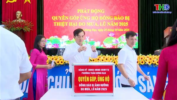 PHƯỜNG TRẦN HƯNG ĐẠO PHÁT ĐỘNG ỦNG HỘ ĐỒNG BÀO BỊ THIỆT HẠI DO THIÊN TAI BÃO LŨ NĂM 2025.