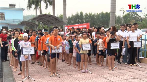 Sôi nổi giải bơi lội cấp tiểu học tại Phường Trần Hưng Đạo năm học 2025 – 2026.