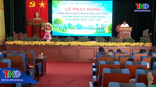 Thường trực UB MTTQ Việt Nam phường Trần Hưng Đạo tổ chức triển khai kê hoạch phát động phong trào thi đua “Toàn dân chung tay bảo vệ môi trường, vì Hải Phòng Xanh, sạch, đẹp”