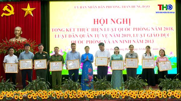 Phường Trần Hưng Đạo tổng kết thực hiện Luật Quốc phòng năm 2018, Luật Dân quân tự vệ năm 2019, Luật Giáo dục quốc phòng và an ninh năm 2013